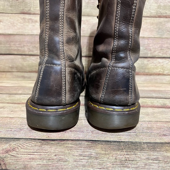 Dr. Martens Brown Leather Lace Up Boots - Picture 10 of 10